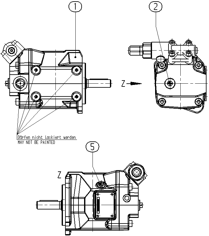 AL A10VSO10DR/52L-VPX46N00 -S2555 — Drawing