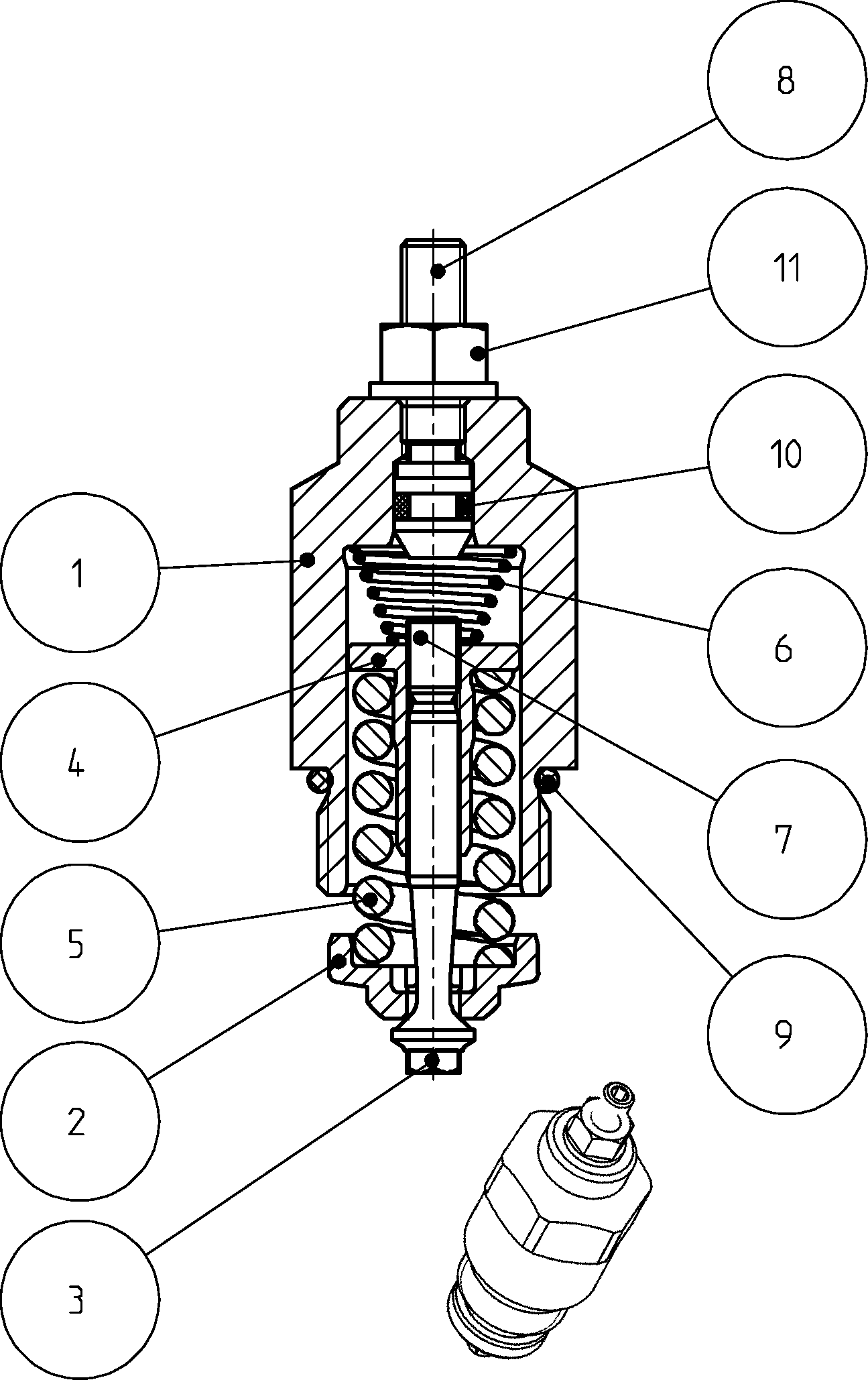 PRESSURE RELIEF VALVE — Drawing
