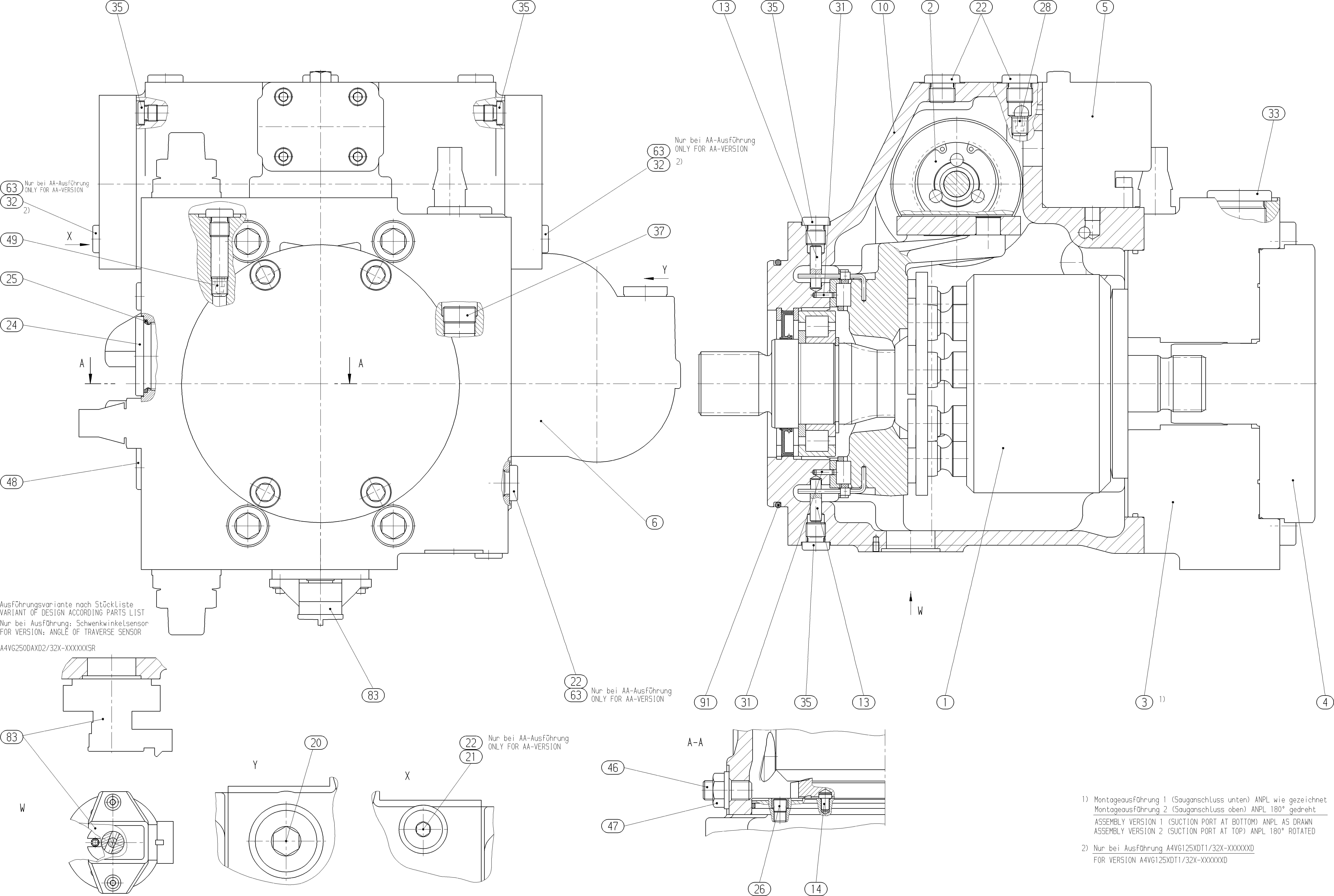 AA4VG140EP1D1/32R-NSF52F021FRP-S — Drawing