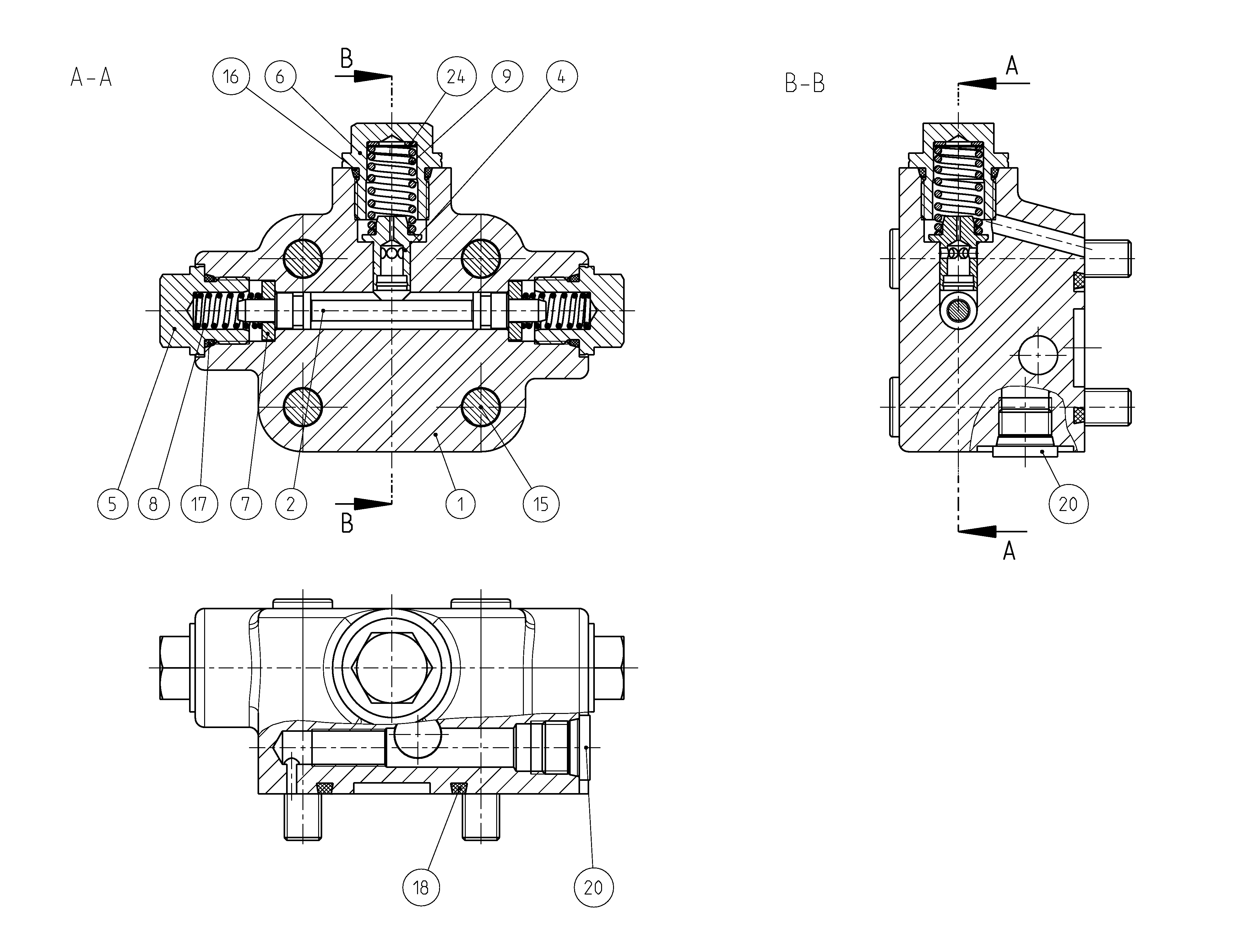 FLUSH/BOOST PRESSURE VALVE — Drawing
