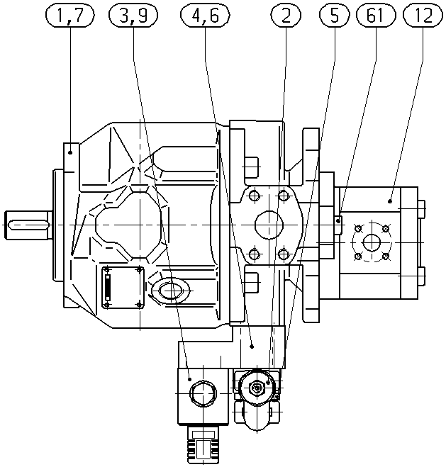 A A10VSO 45 DR /31R-VPA12G80 -S2663 — Drawing