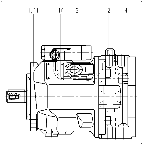 A A10VSO 45 DFLR/31L-PPA12K01 — Drawing