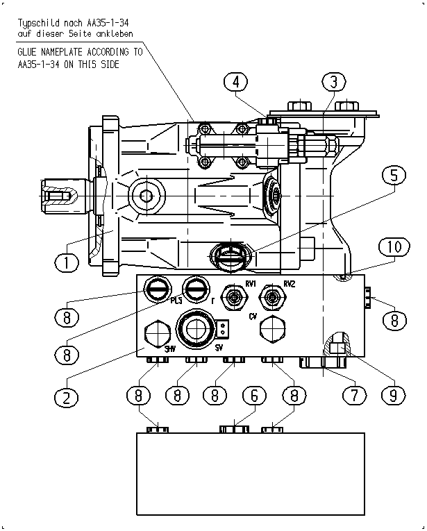 ALA10VO60DFR1/52L-PSD62N00-S1800 — Drawing