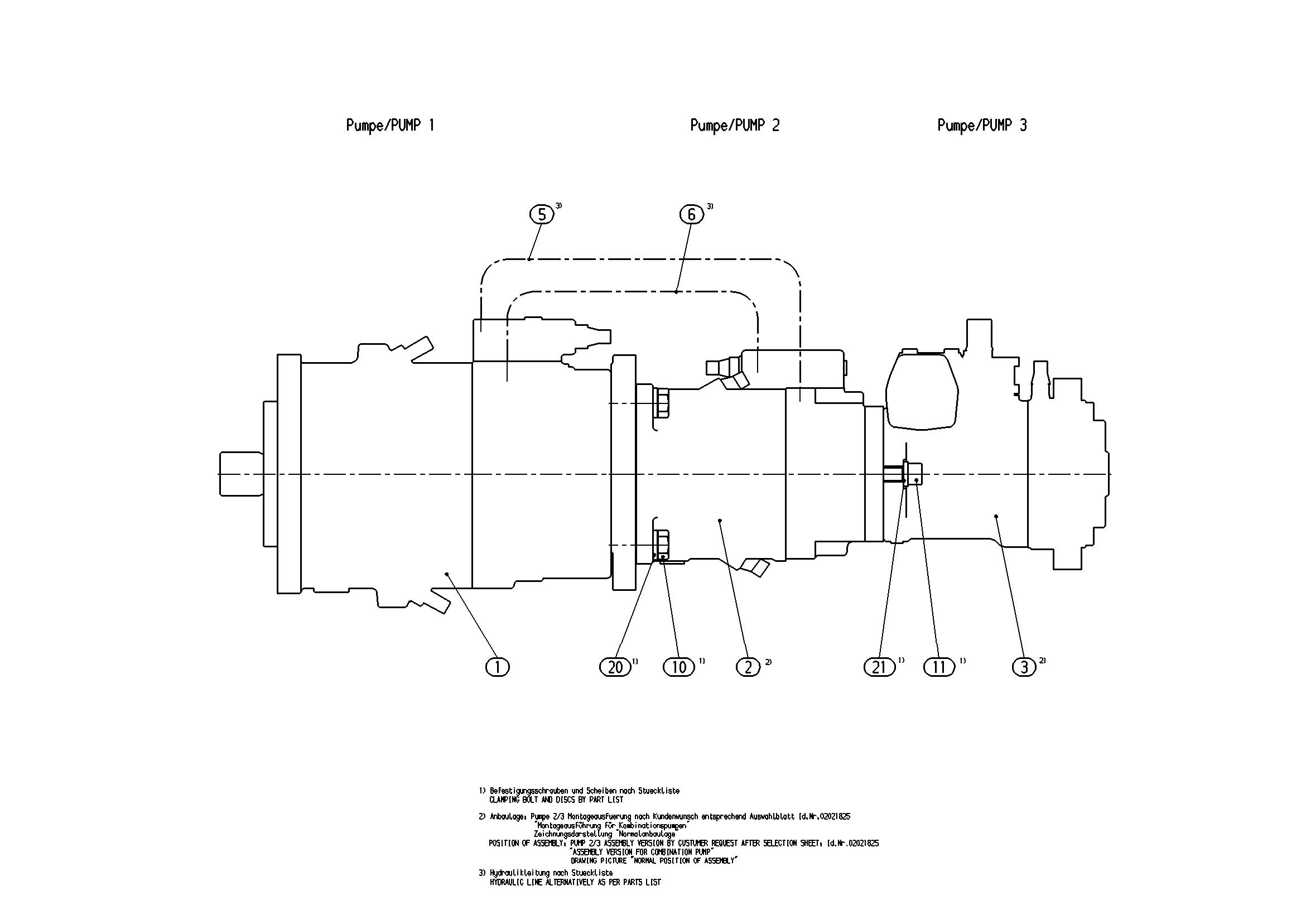 A11VLO260LRDU6+A11VLO260LRDU6+A10VO28D — Drawing