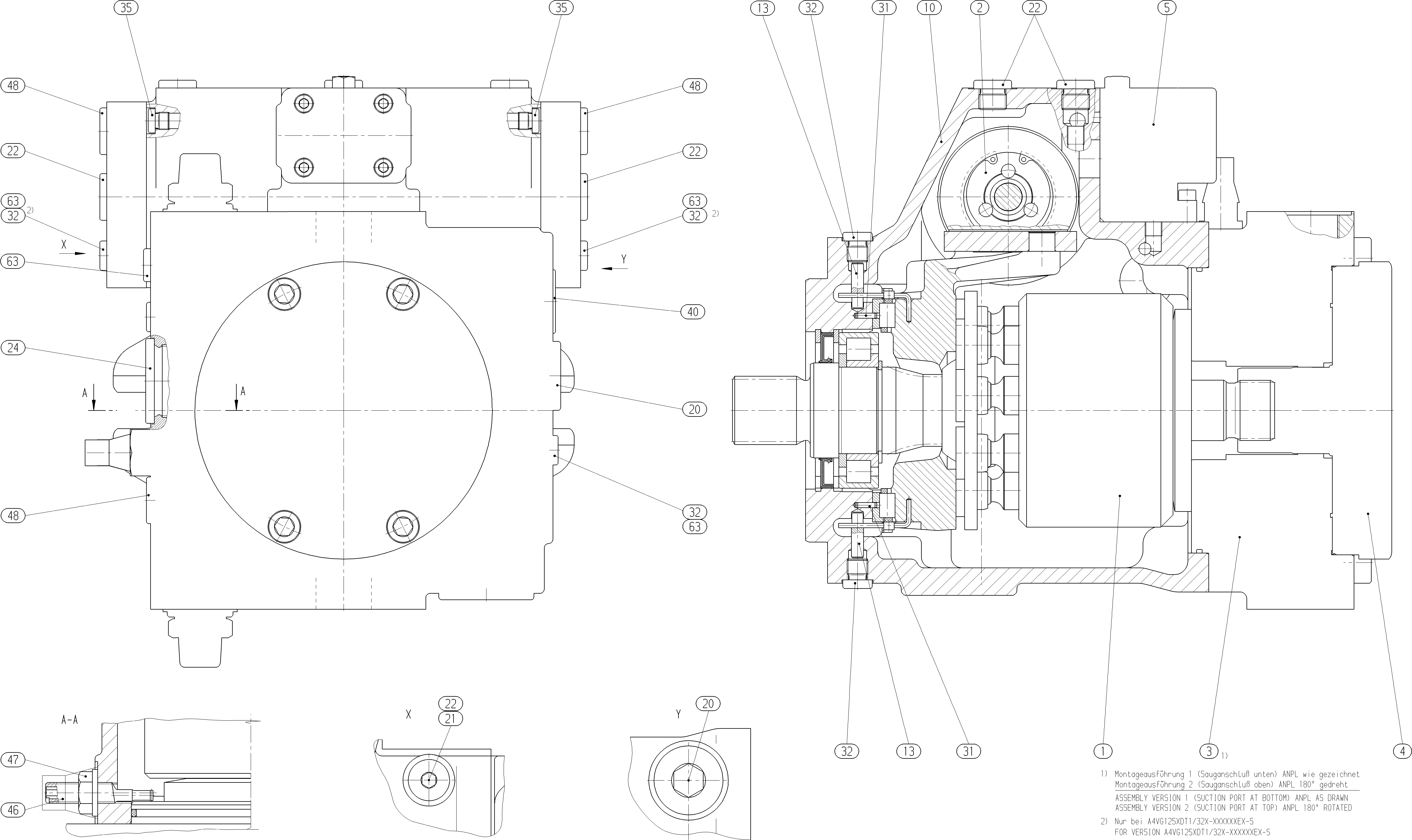 A4VG125EP0MT1/32R-NSF02F691SP-S — Drawing