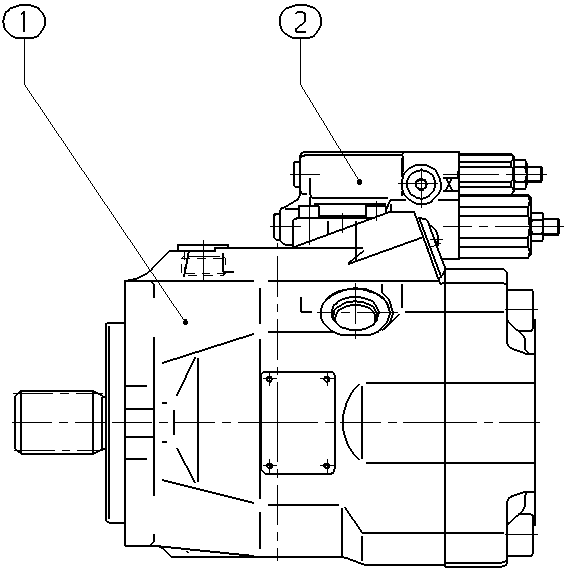 A A10V O 60 DFR1/52L-VQC11N00 -S1865 — Drawing