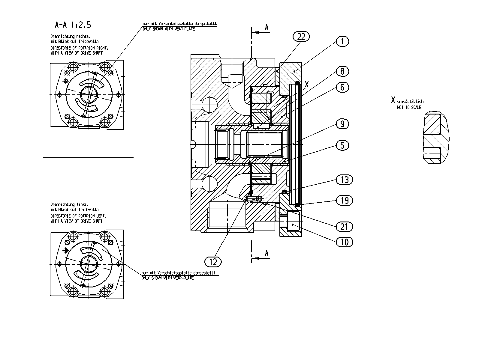 INTERNAL GEAR PUMP — Drawing