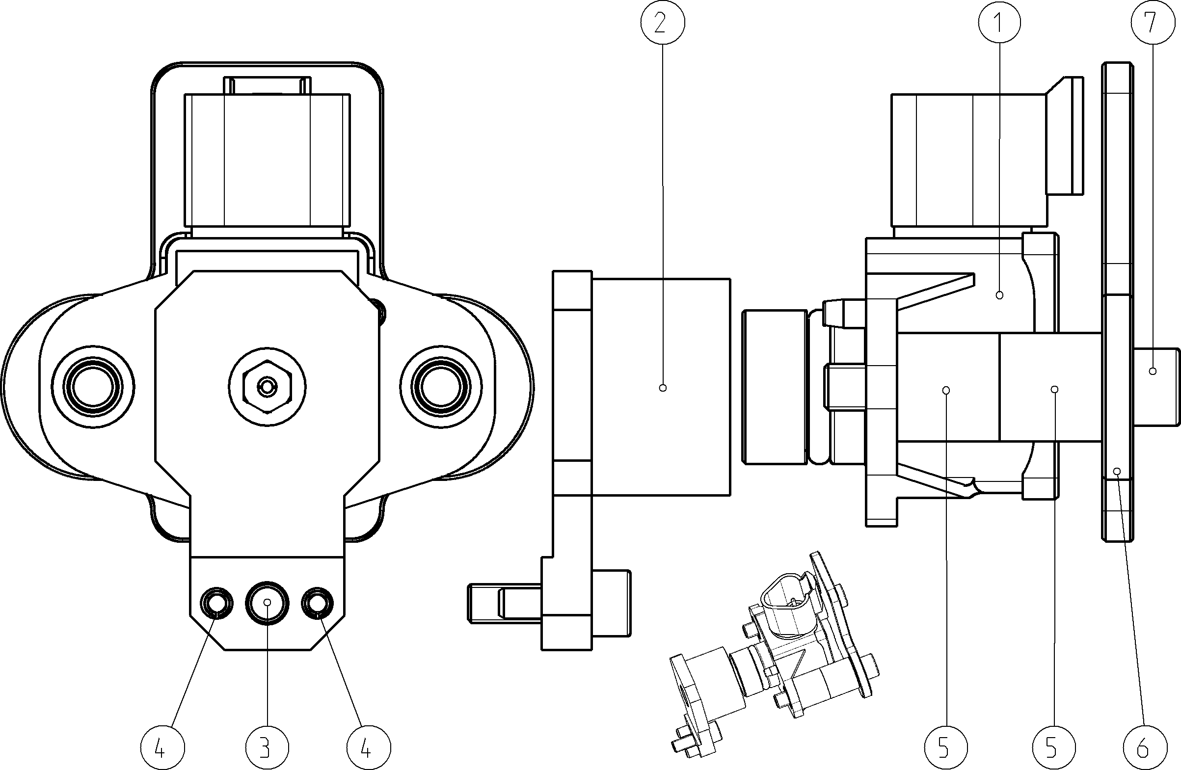 SWIVEL ANGLE SENSOR — Drawing