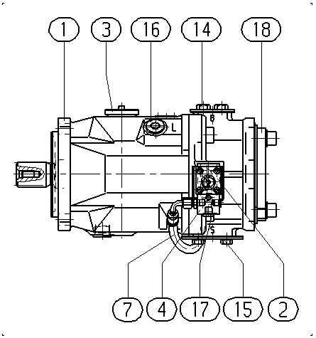 A A10V O140 DFEH/31R-PSD62K24 -SO487 — Drawing