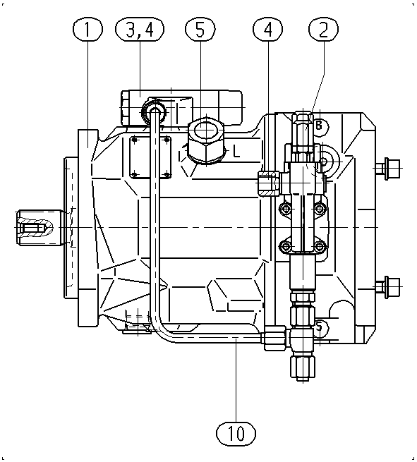 A A10V O 28 FHD /31R-PSC12K01 E — Drawing
