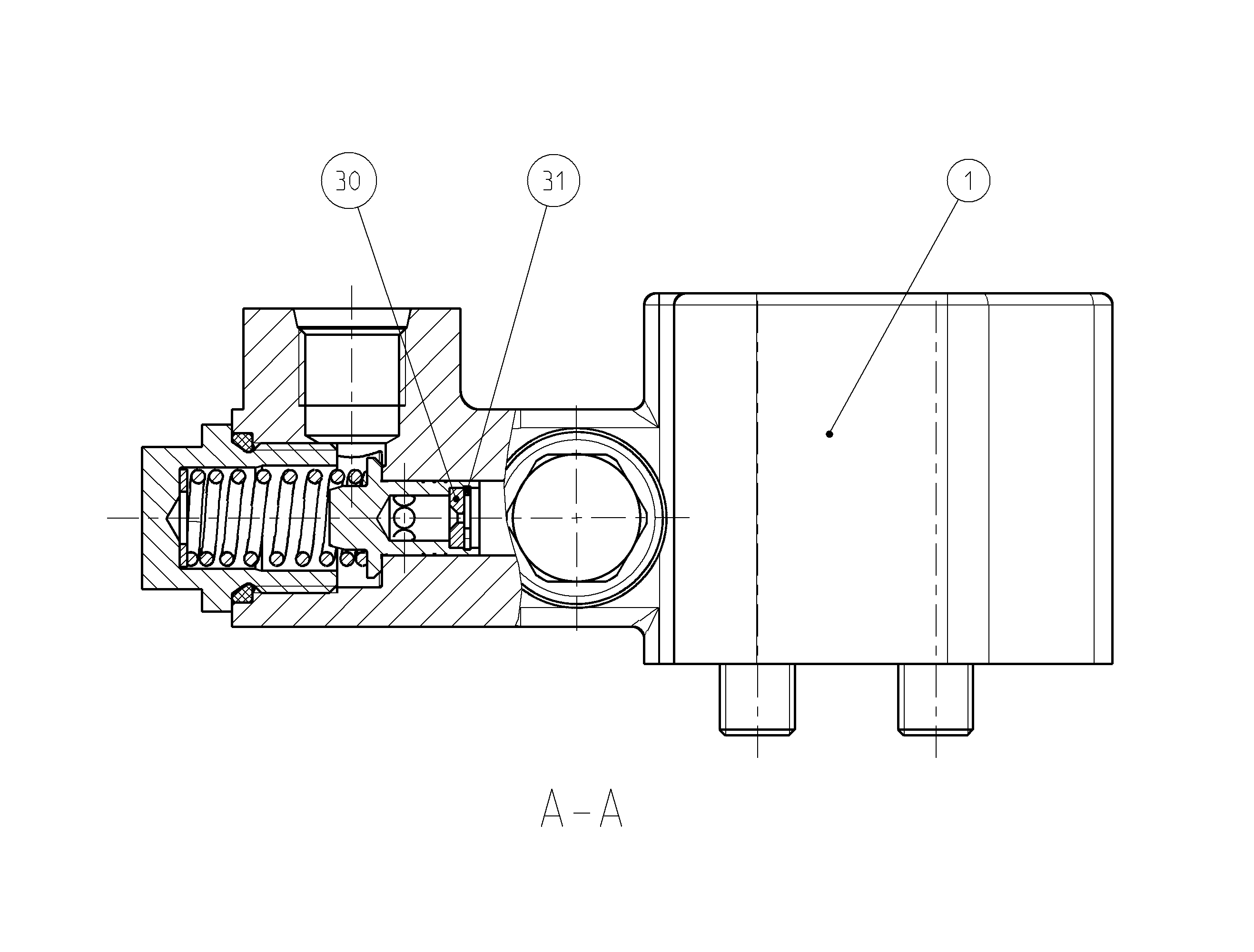 FLUSH/BOOST PRESSURE VALVE — Drawing