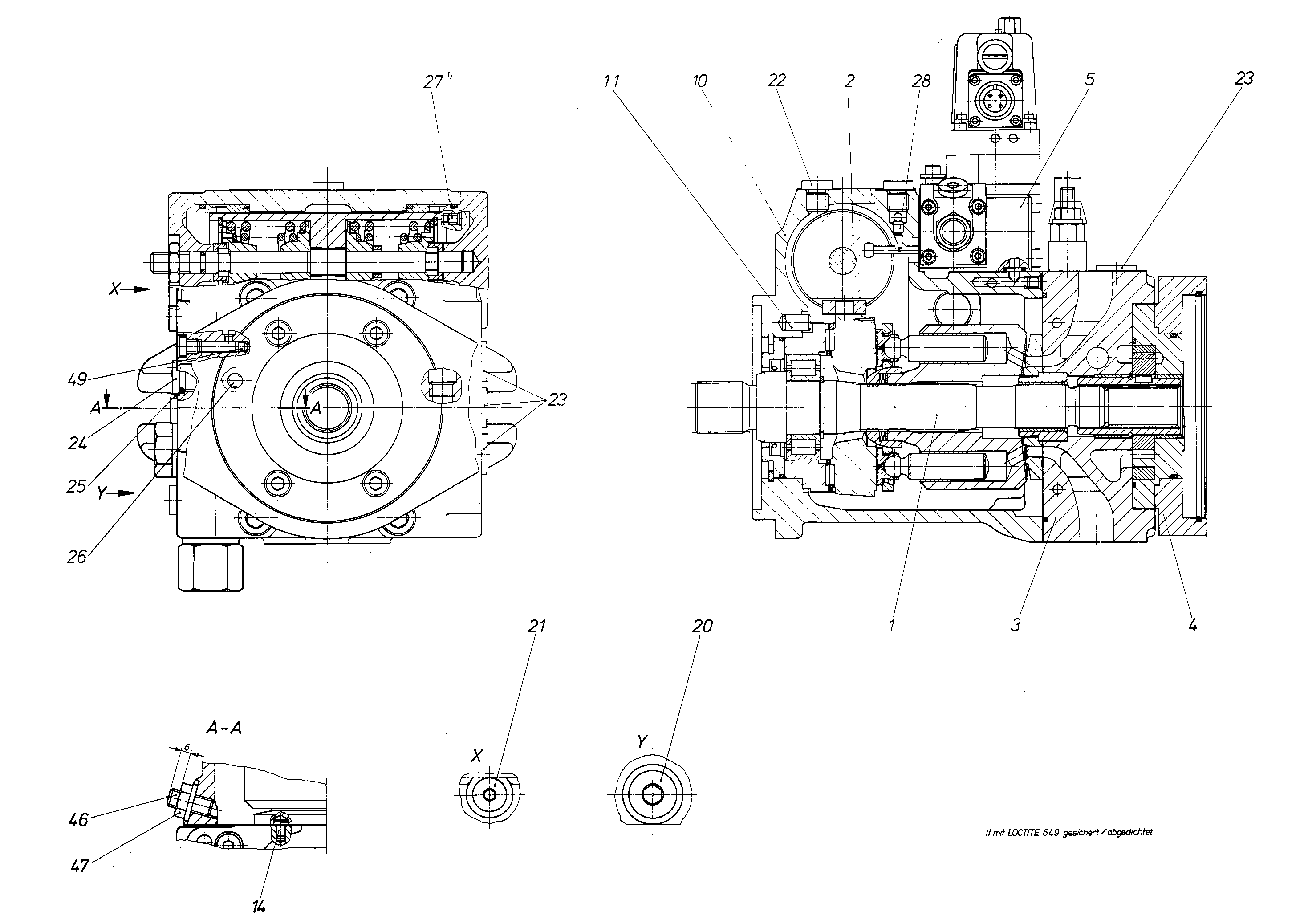AXIAL-PISTON PUMP — Drawing