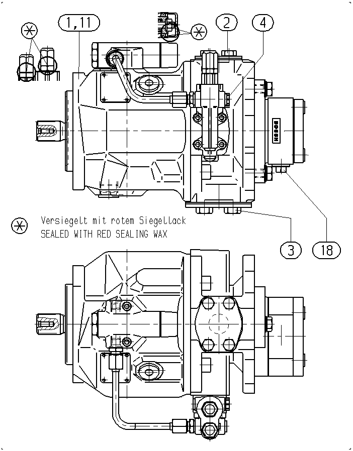 AL A10V O 45 DFLR/31R-VSC12H00 -S3305 — Drawing