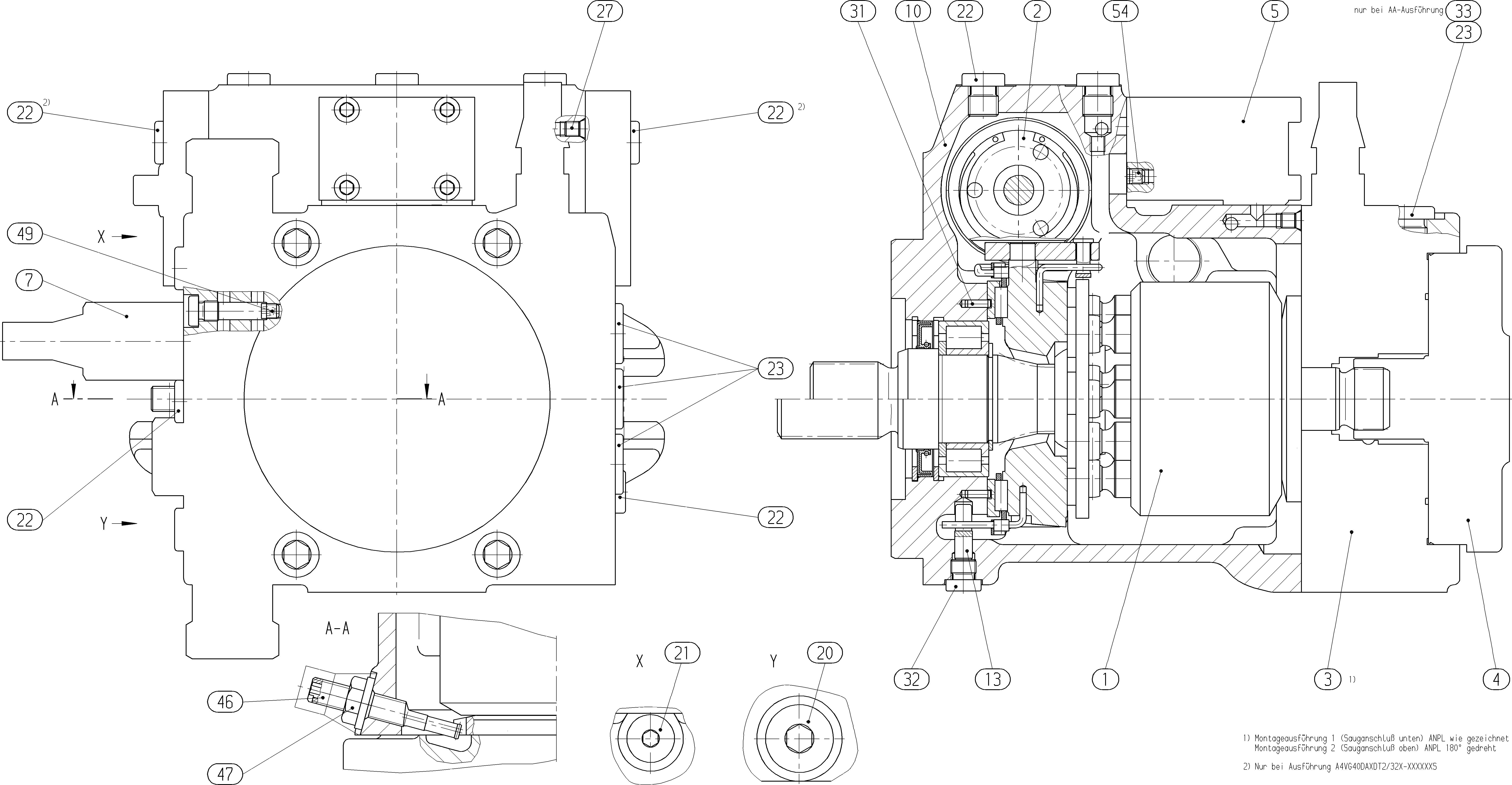 A4VG40DA1D2/32R-NAC02F025ST — Drawing