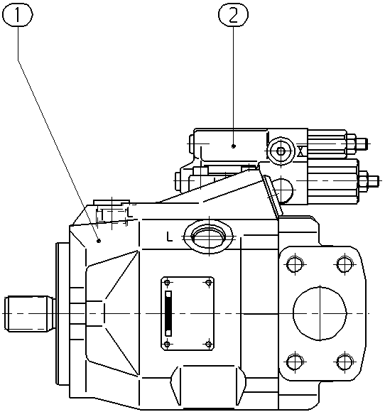 AXIAL-PISTON PUMP — Drawing