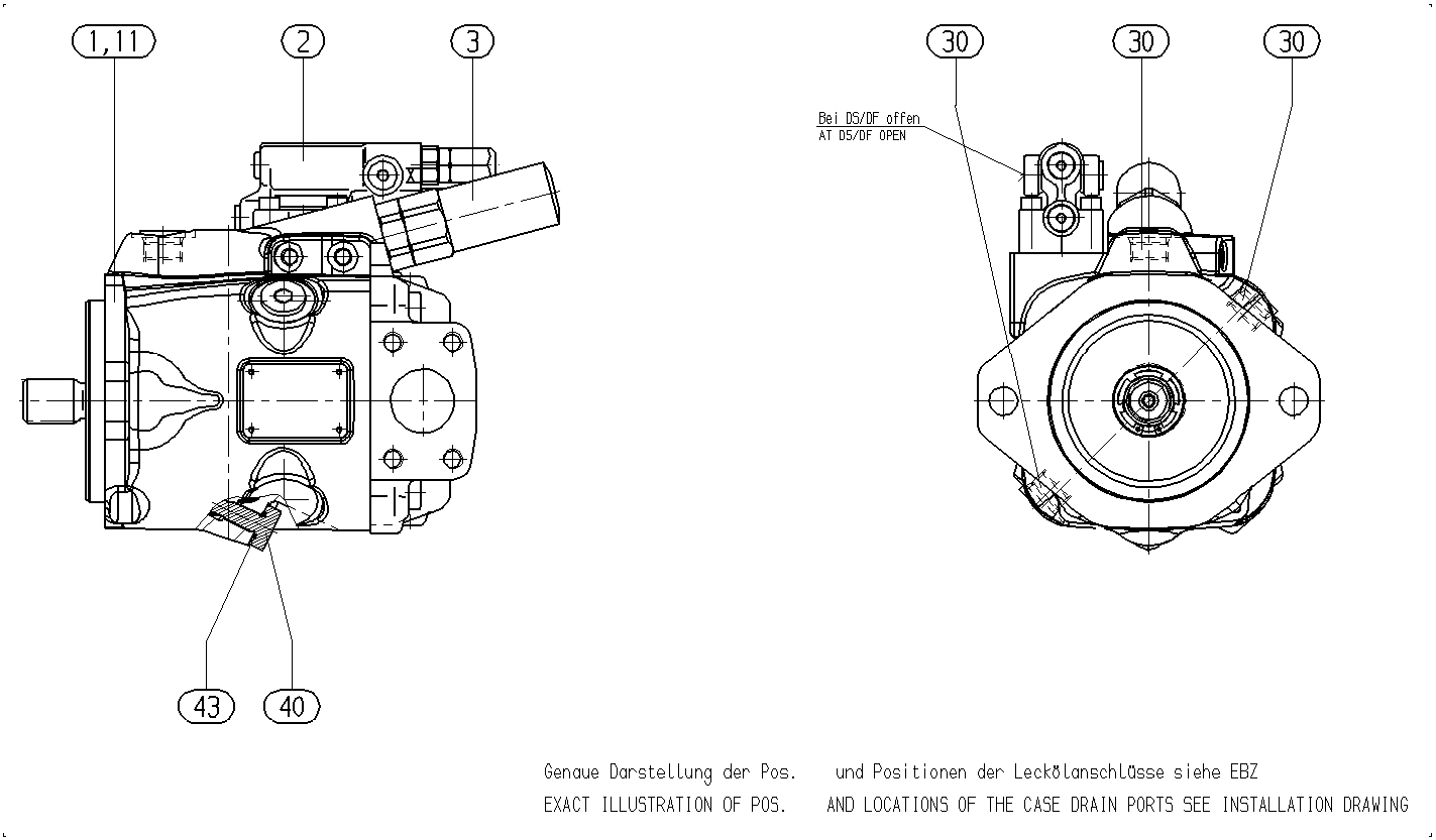 A A10V O 45LA8DS/53R-VSC12N00 -S2111 — Drawing