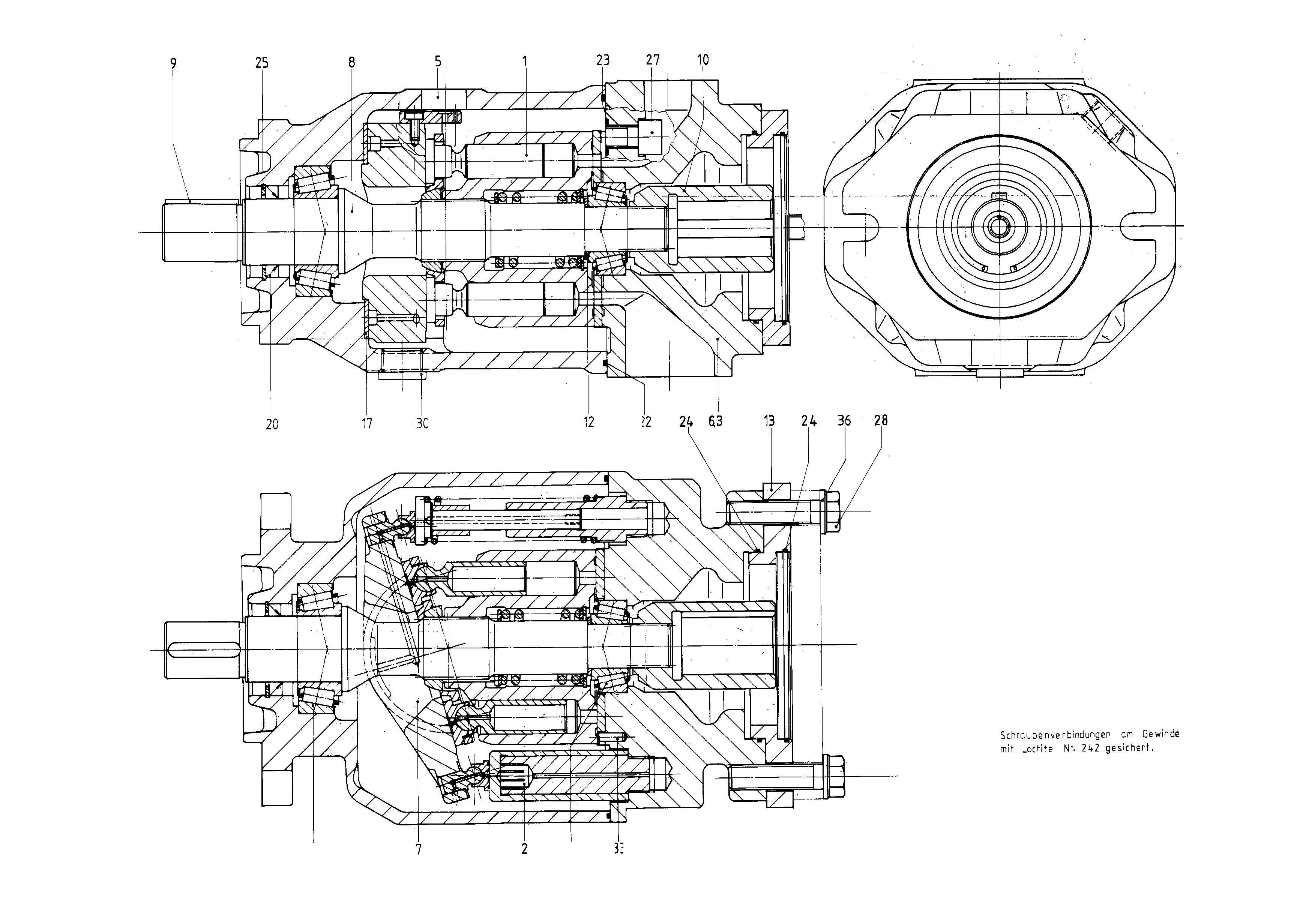 G A10VSO100 OV /31R-PPA12KB6 LR — Drawing