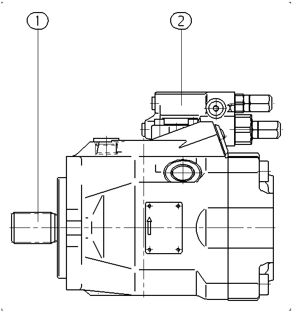 A A10V O 60 DR /52L-PUC62N00 — Drawing
