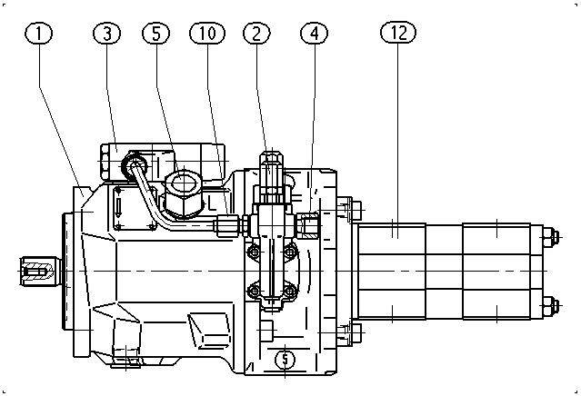 A A10V O 45 DFLR/31R-PSC12G83 — Drawing