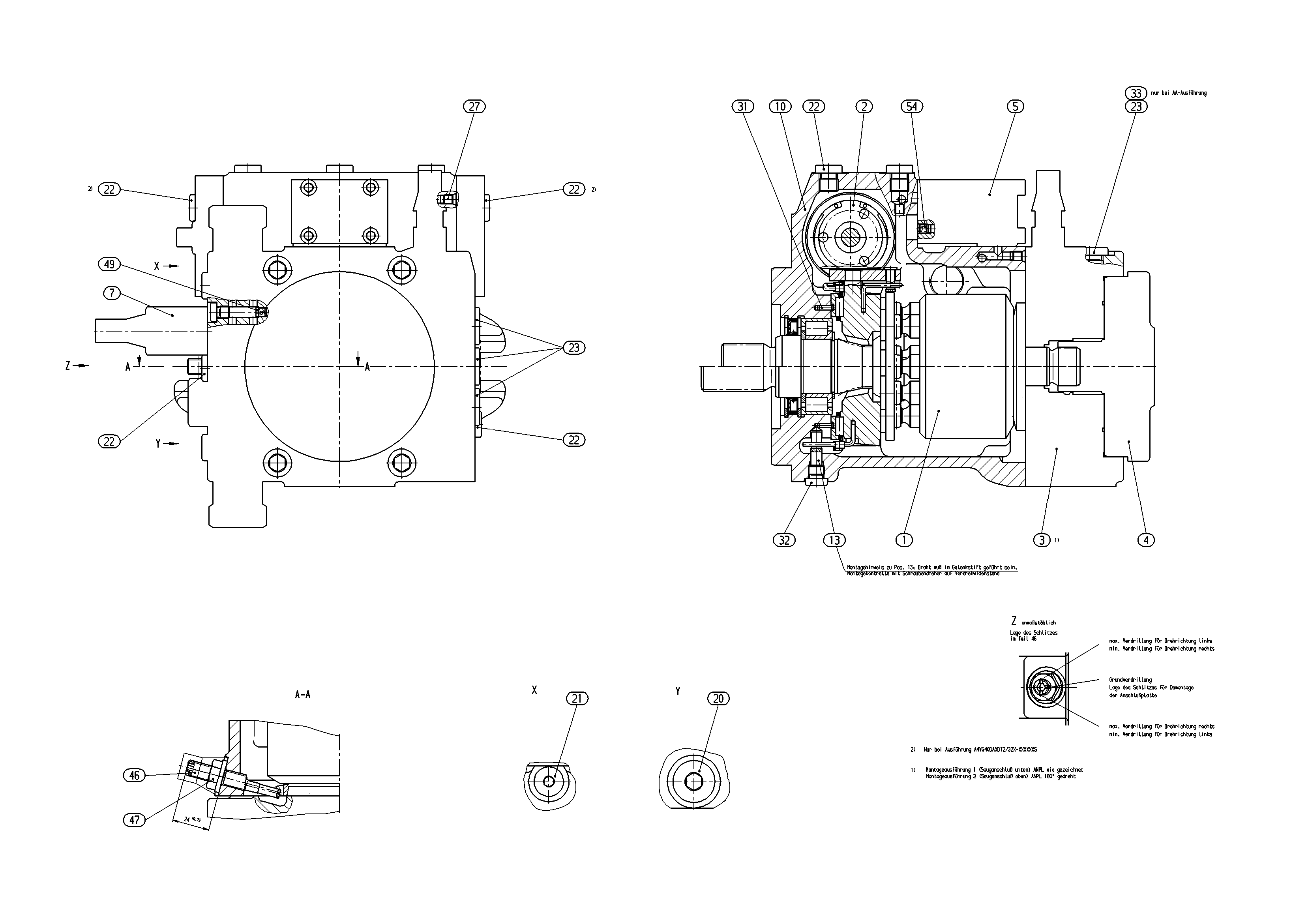 A4VG40DA1D2/32R-NAC02F015S-S — Drawing