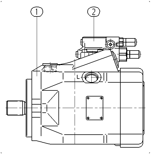 A A10V O 85 DFR /52L-PUC11N00 — Drawing