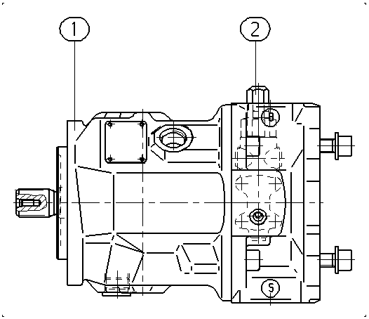 AXIAL-PISTON PUMP — Drawing
