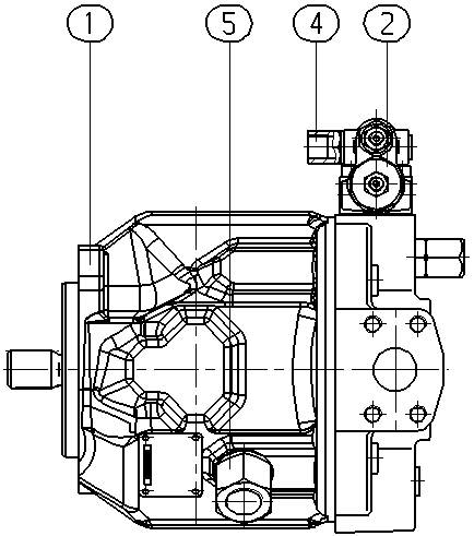 A A10V O 45 DFR /31L-VUC12N00 -SO 97 — Drawing