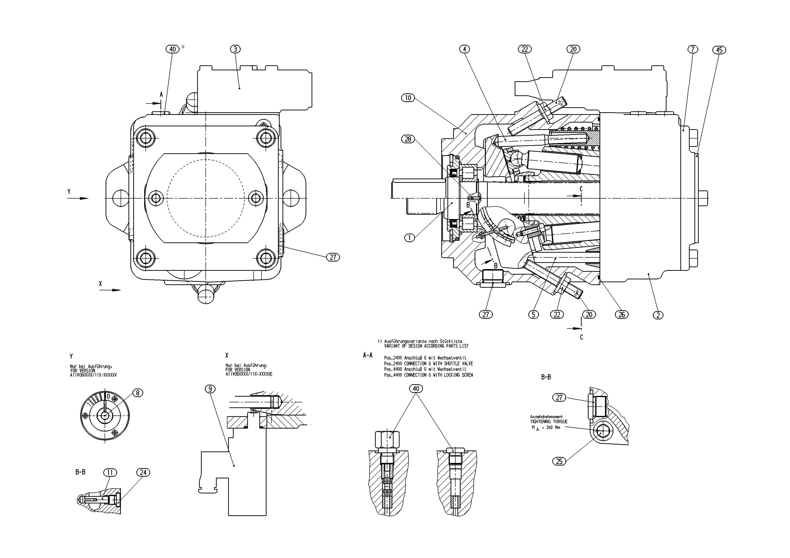 AXIAL-PISTON PUMP — Drawing