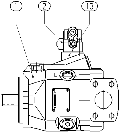 A A10V O 45ED 72/52R-VRC12N00P -S2858 — Drawing