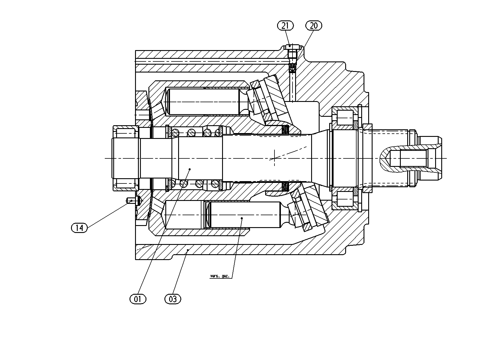 AXIAL-PISTON MOTOR — Drawing