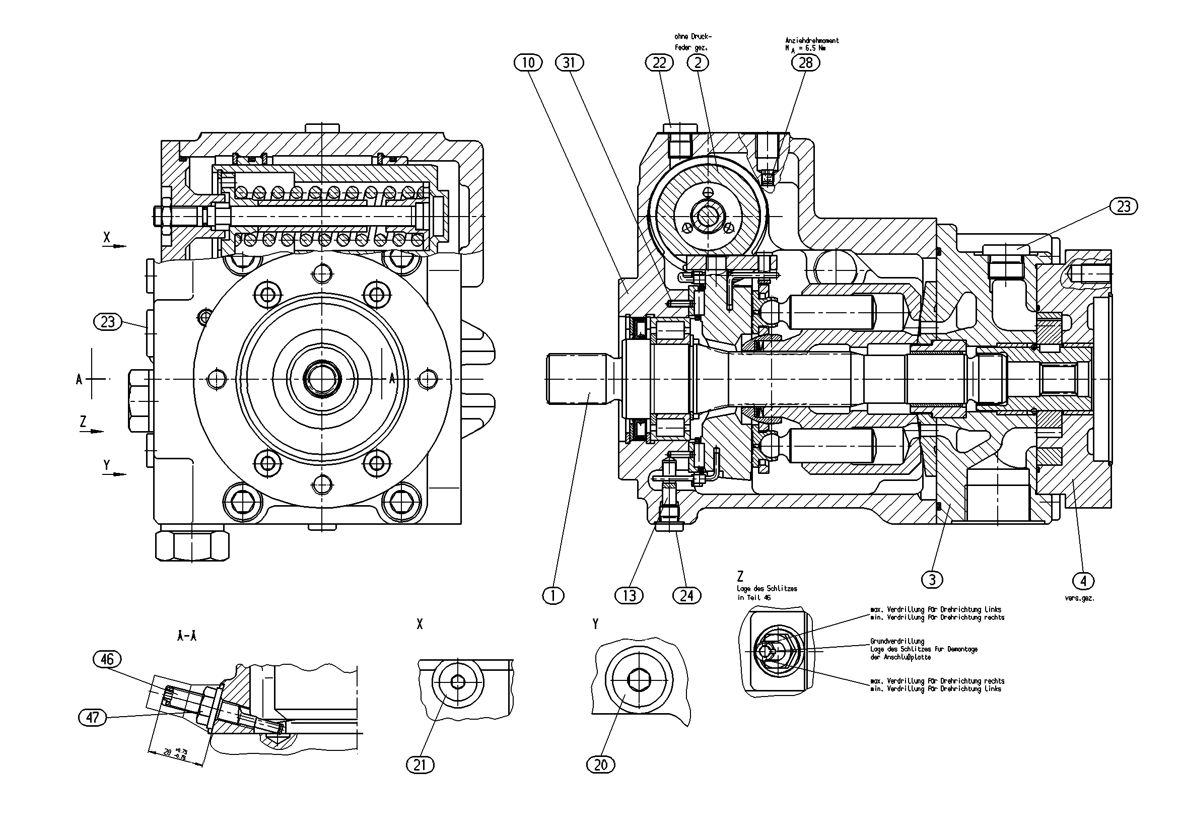 A11VG50DGM1/12R-PSC10F002S — Drawing
