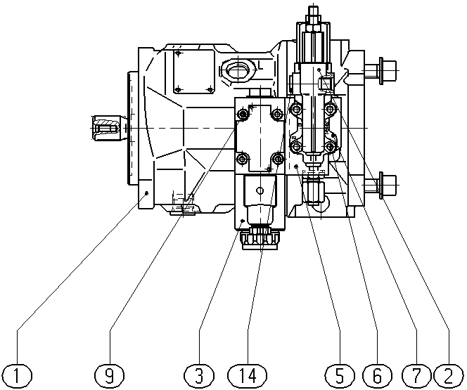 A A10V O 28 DFR1/31R-VSC62K68 -S1336 — Drawing