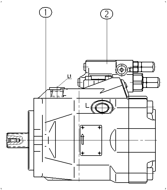 A A10V O 60 DFR /52L-PWC61N00 — Drawing