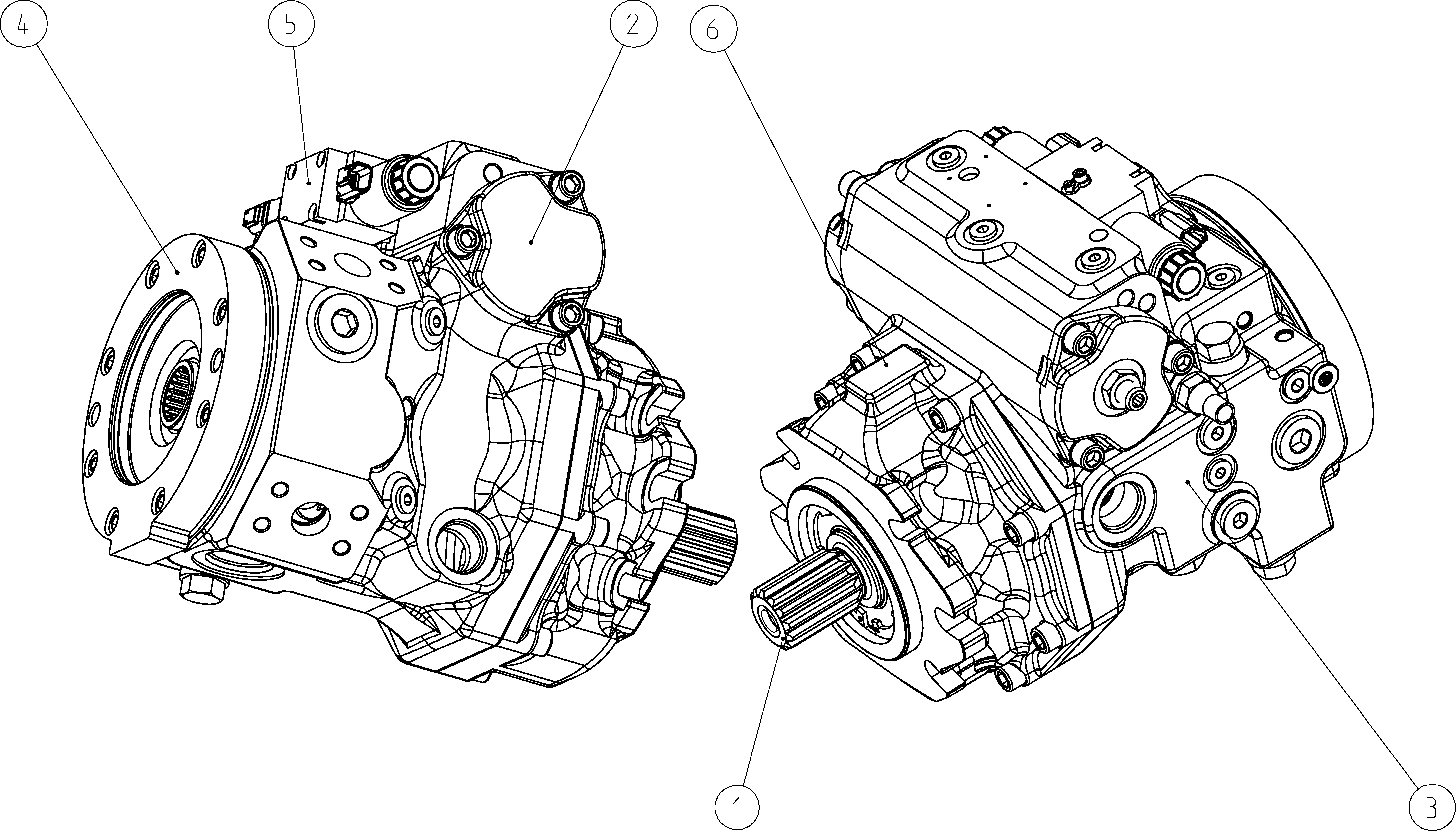 AXIAL-PISTON PUMP — Drawing