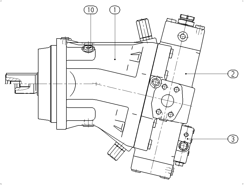 A A6V M 250 HD3 /63W1-PZB027FVB-SO206 — Drawing
