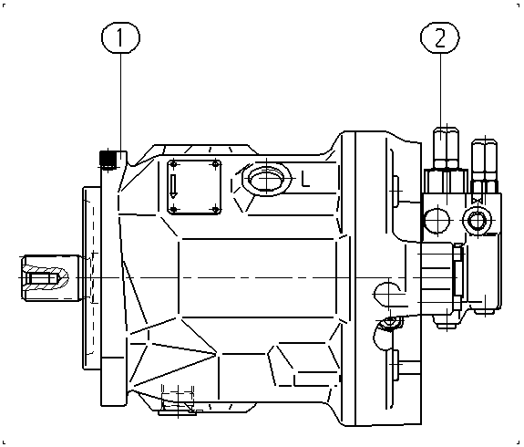 A A10V O 74 DFR1/31R-VSC91N00 -S1063 — Drawing