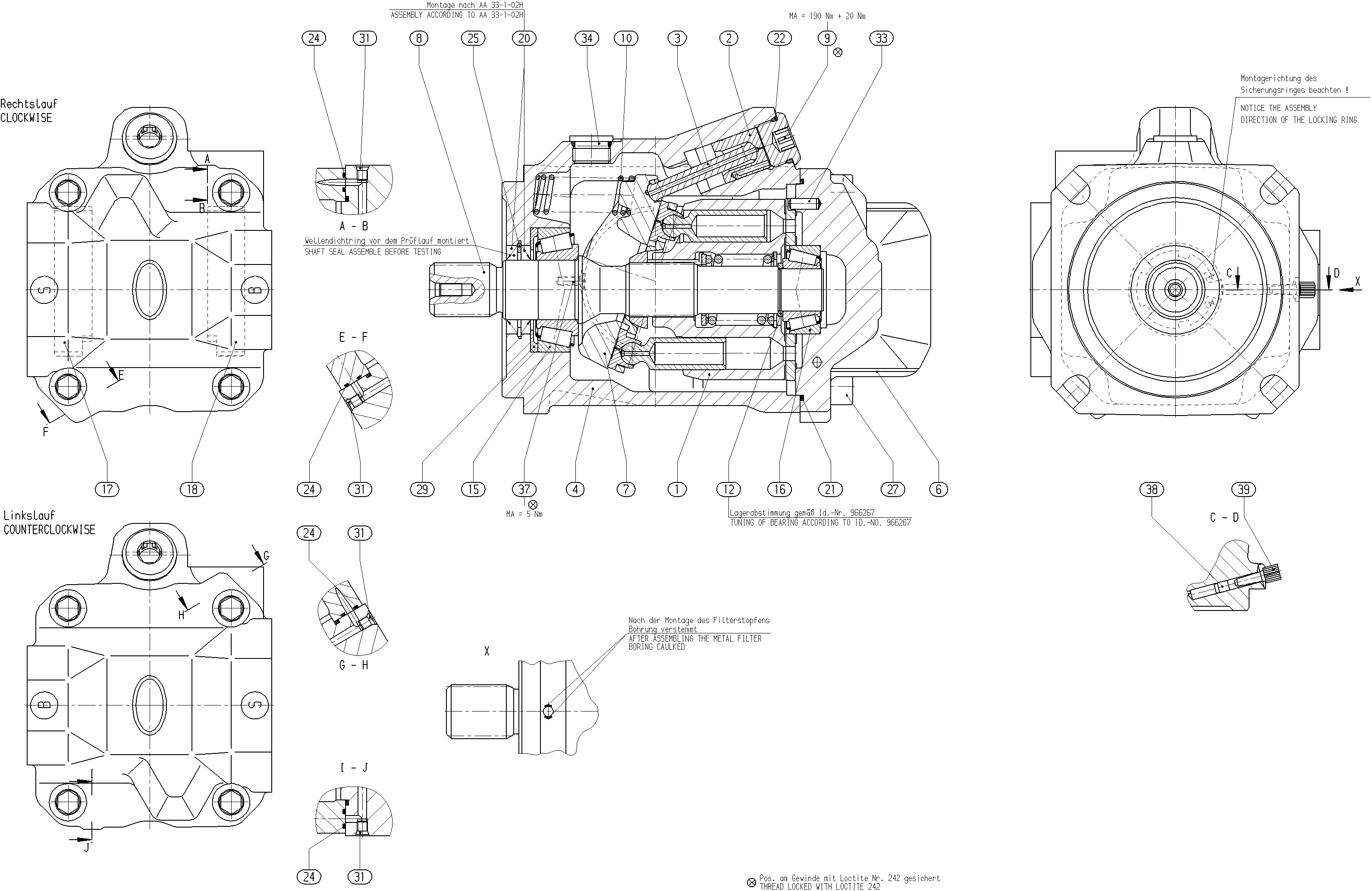 G A10V O 60 OV /52L-VSD12N00 -S3966 — Drawing