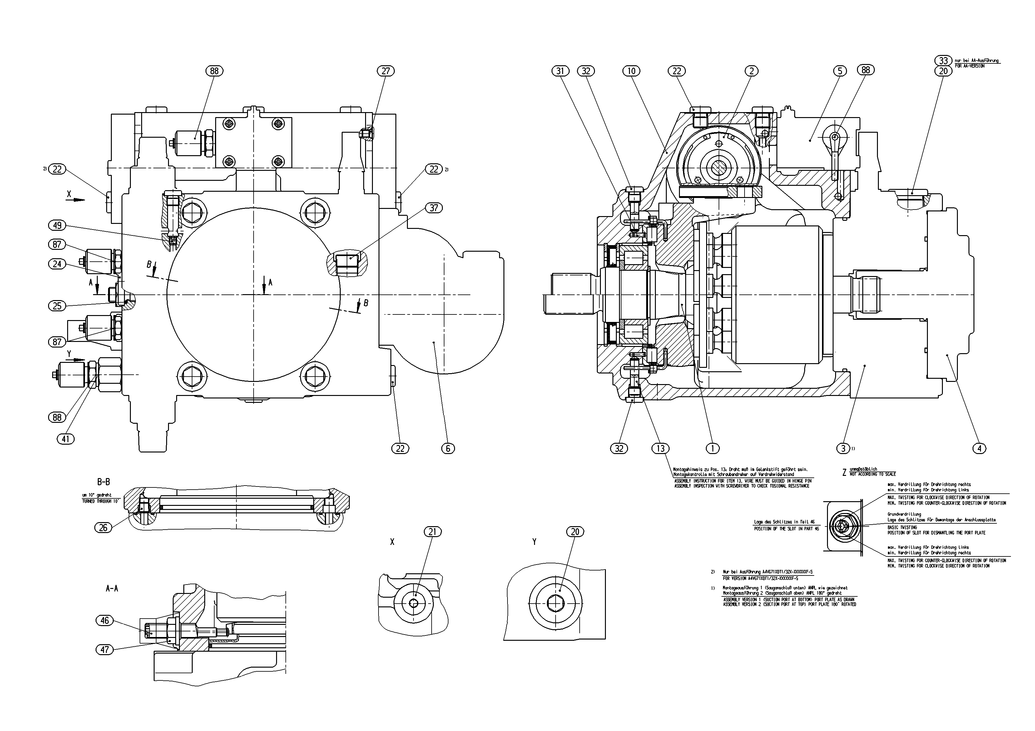A4VG71DWD1/32R-NZF02F011F-S — Drawing