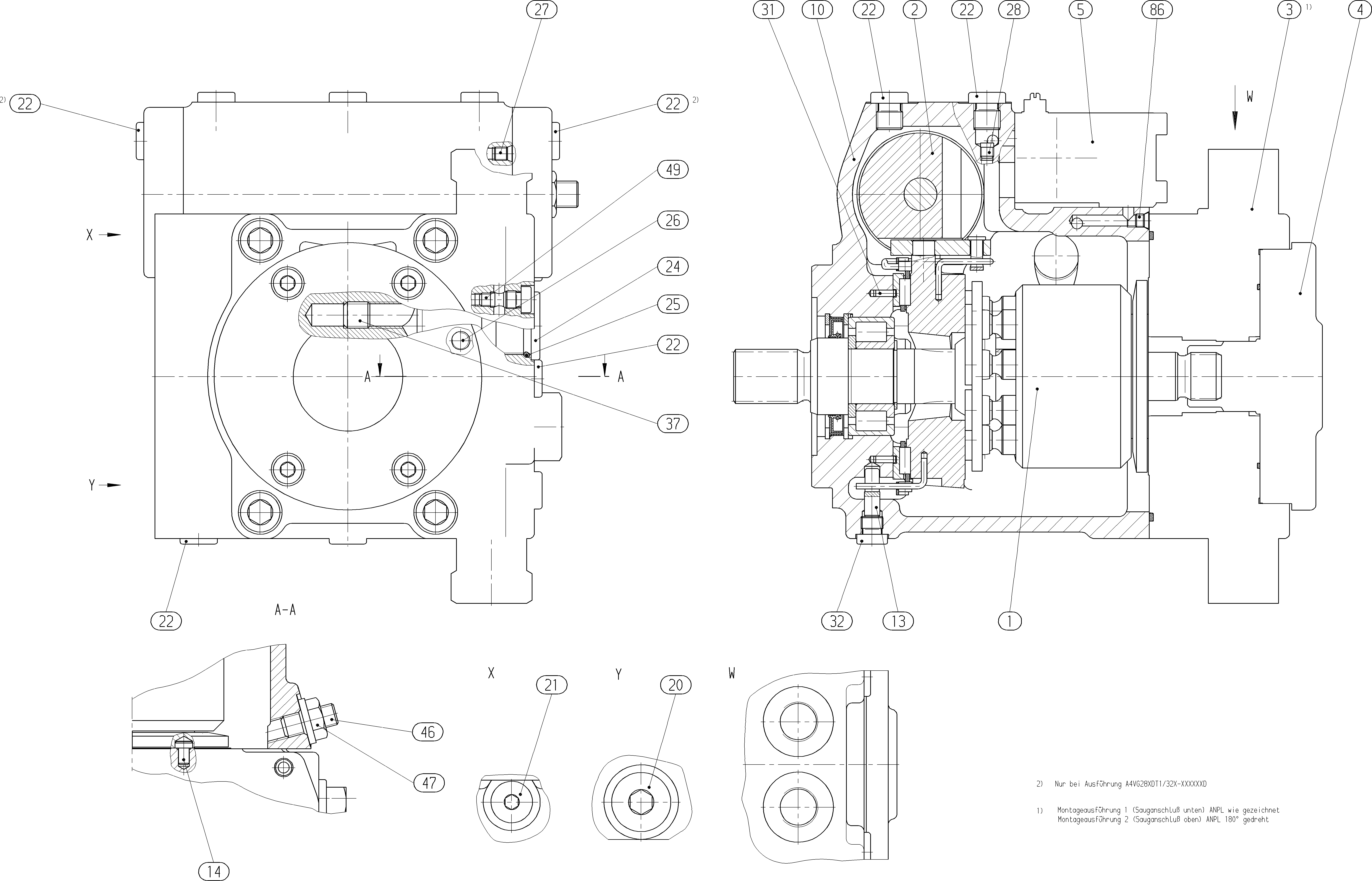 AXIAL-PISTON PUMP — Drawing