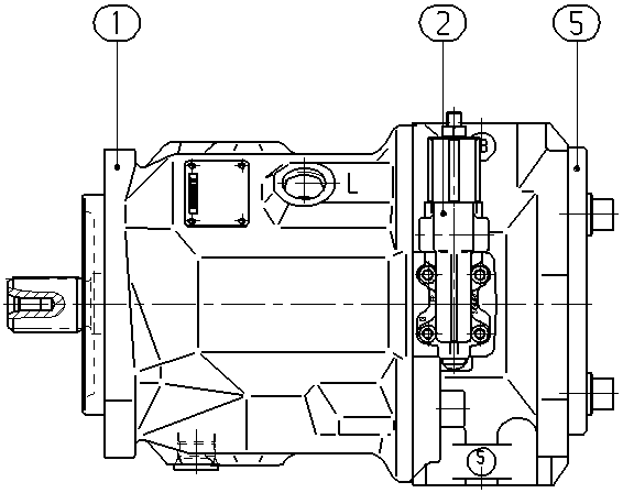 A A10V O 71 DR /31R-VSC62K68 -SO200 — Drawing