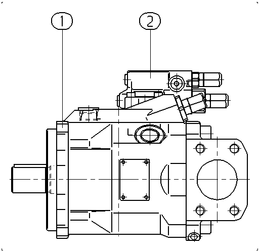 A A10V O 60 DR /52R-VKD62N00 -SO 97 — Drawing