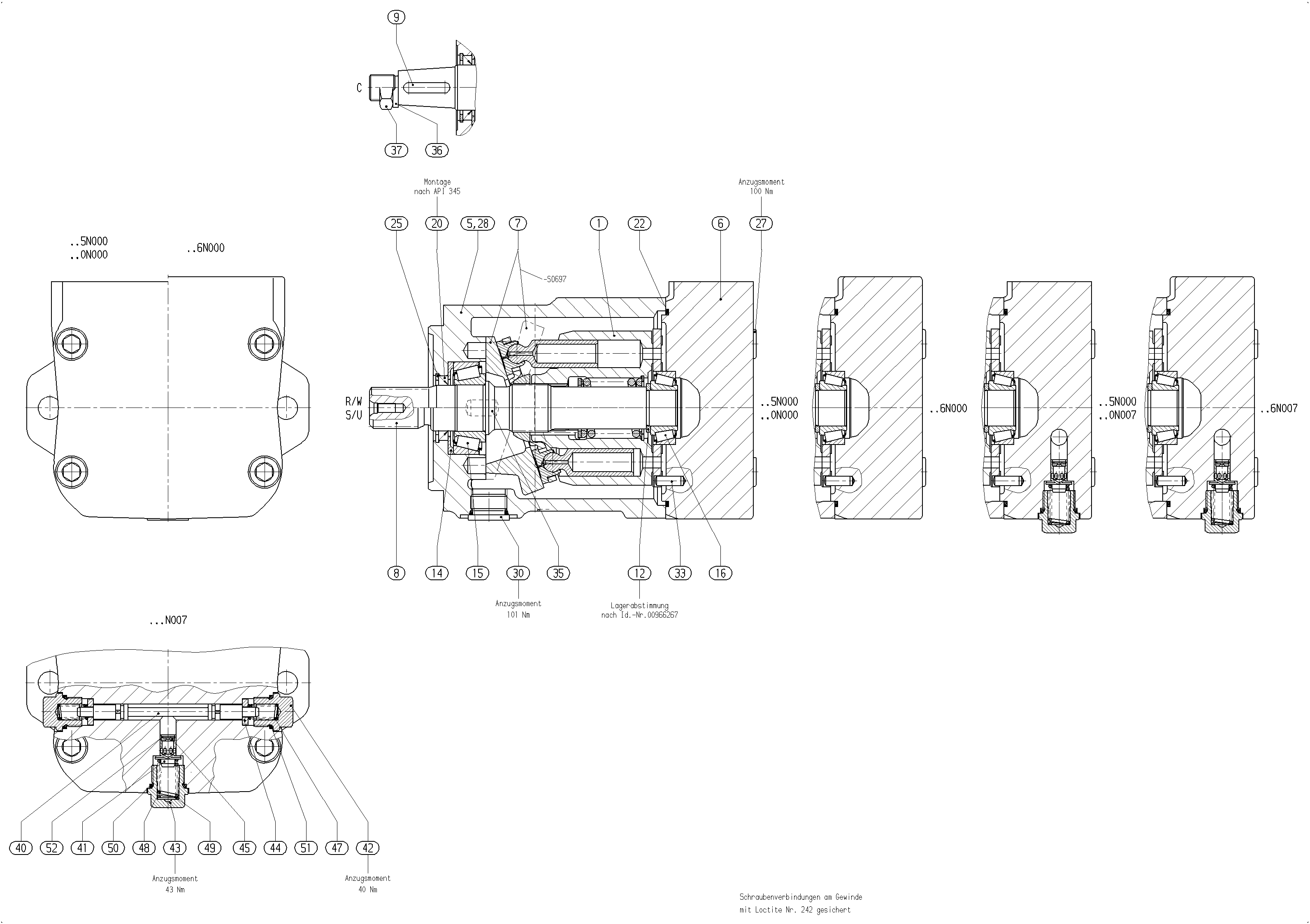 AA10FM45/52W-VRC60N007-SO942 — Drawing