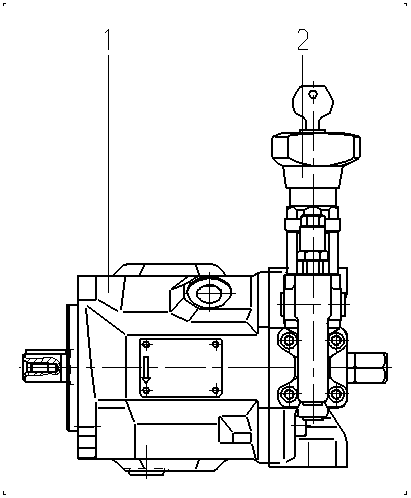 AA10VSO18DR/31R-PPA12N00-SO155 — Drawing