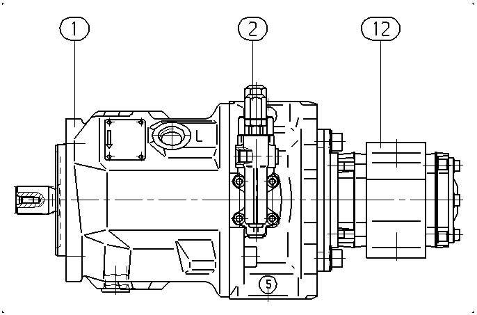 A A10V O 45 DFR /31R-PSC62O60 — Drawing