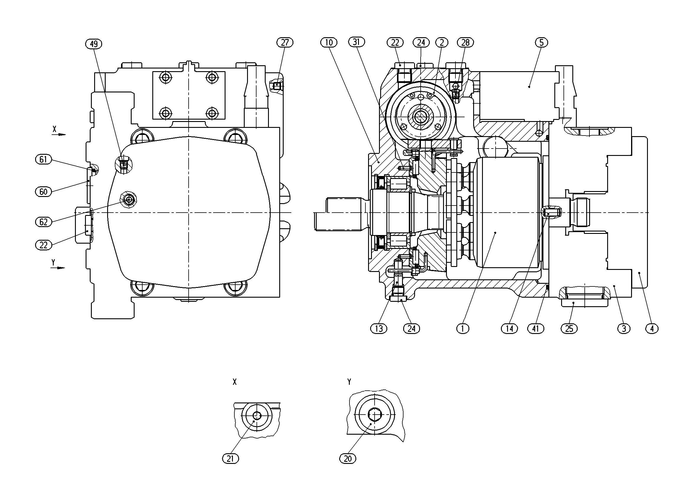 A10VG45EP2D1/10L-NSC10K025EH-S — Drawing