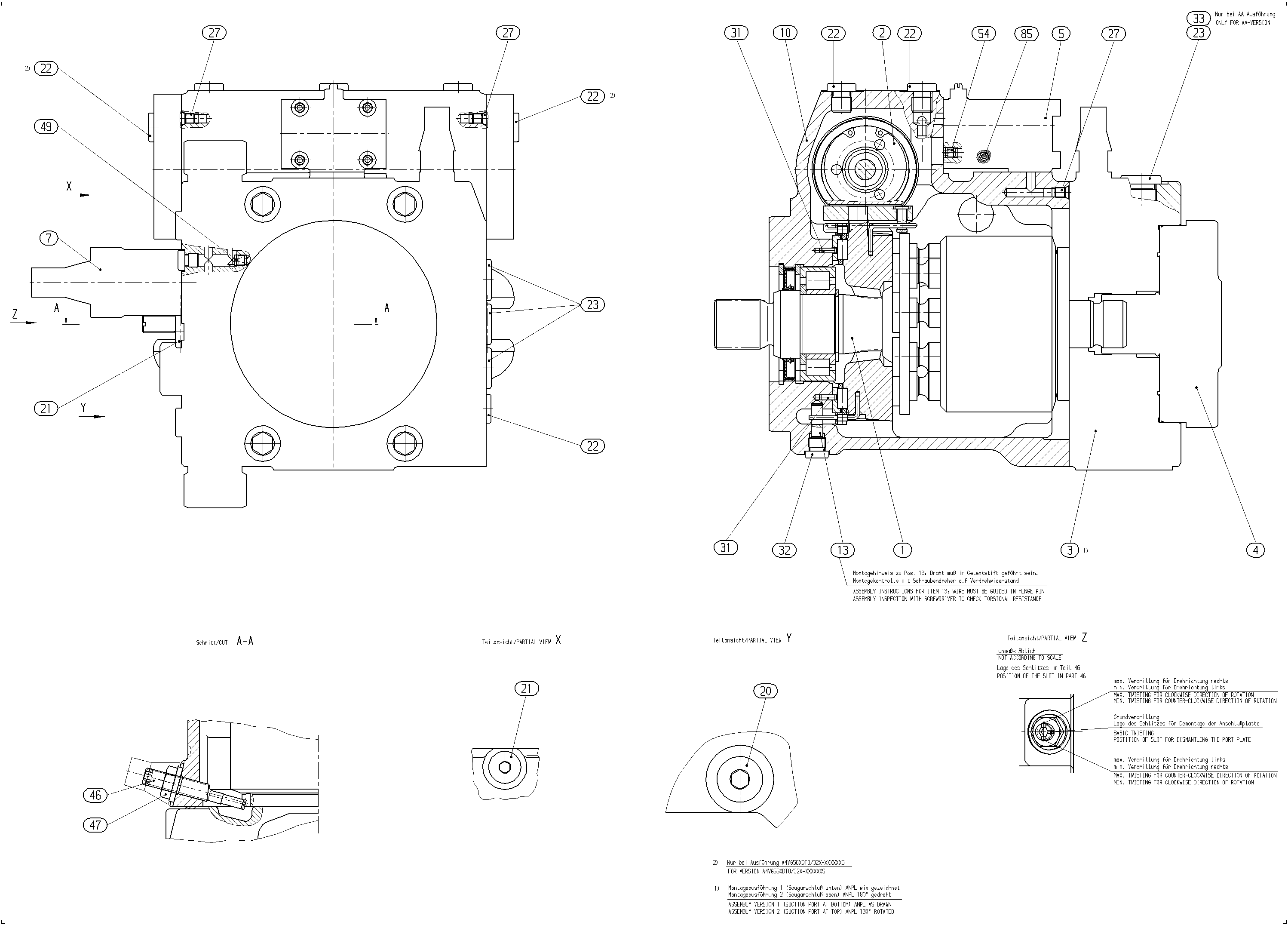 AA4VG56EP3D8/32R-NSC52F005SP — Drawing