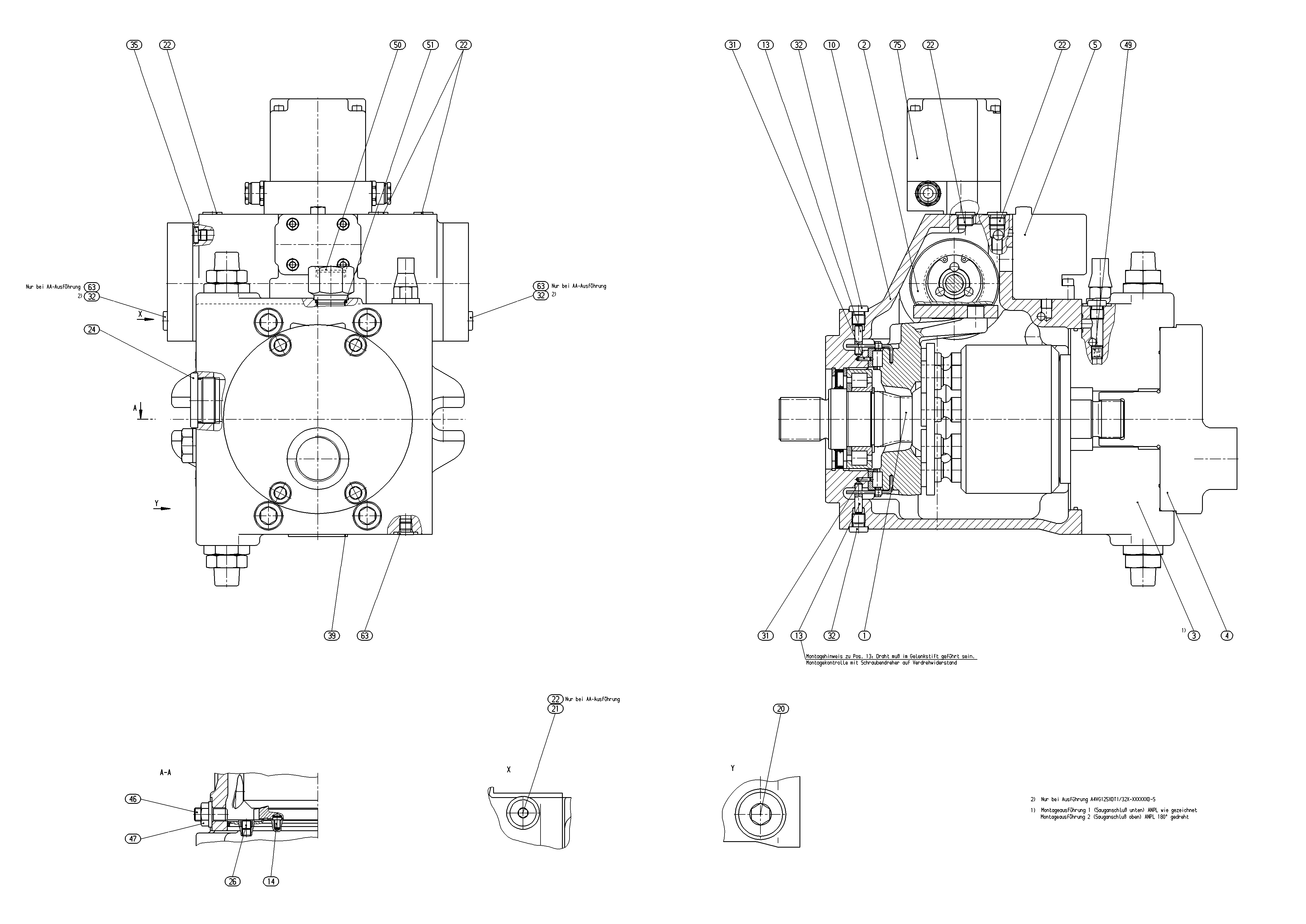 AXIAL-PISTON PUMP — Drawing