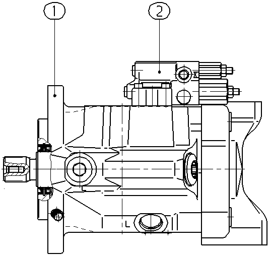 A A10V O 85 DFR1/52R-VUC12N00 -S2422 — Drawing