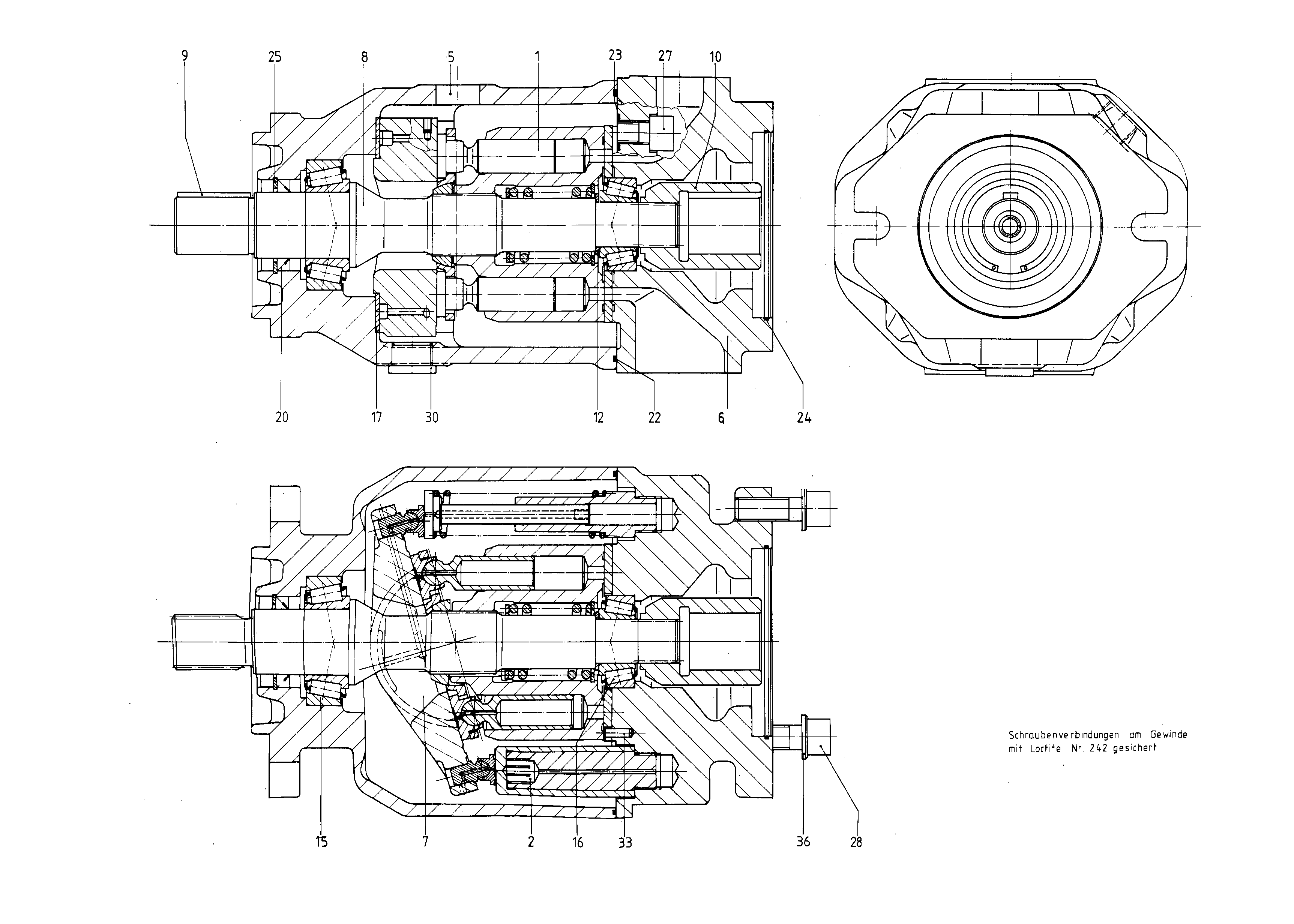 G A10VSO100 DFE /31R-VPA12KB5 LR -SO203 — Drawing
