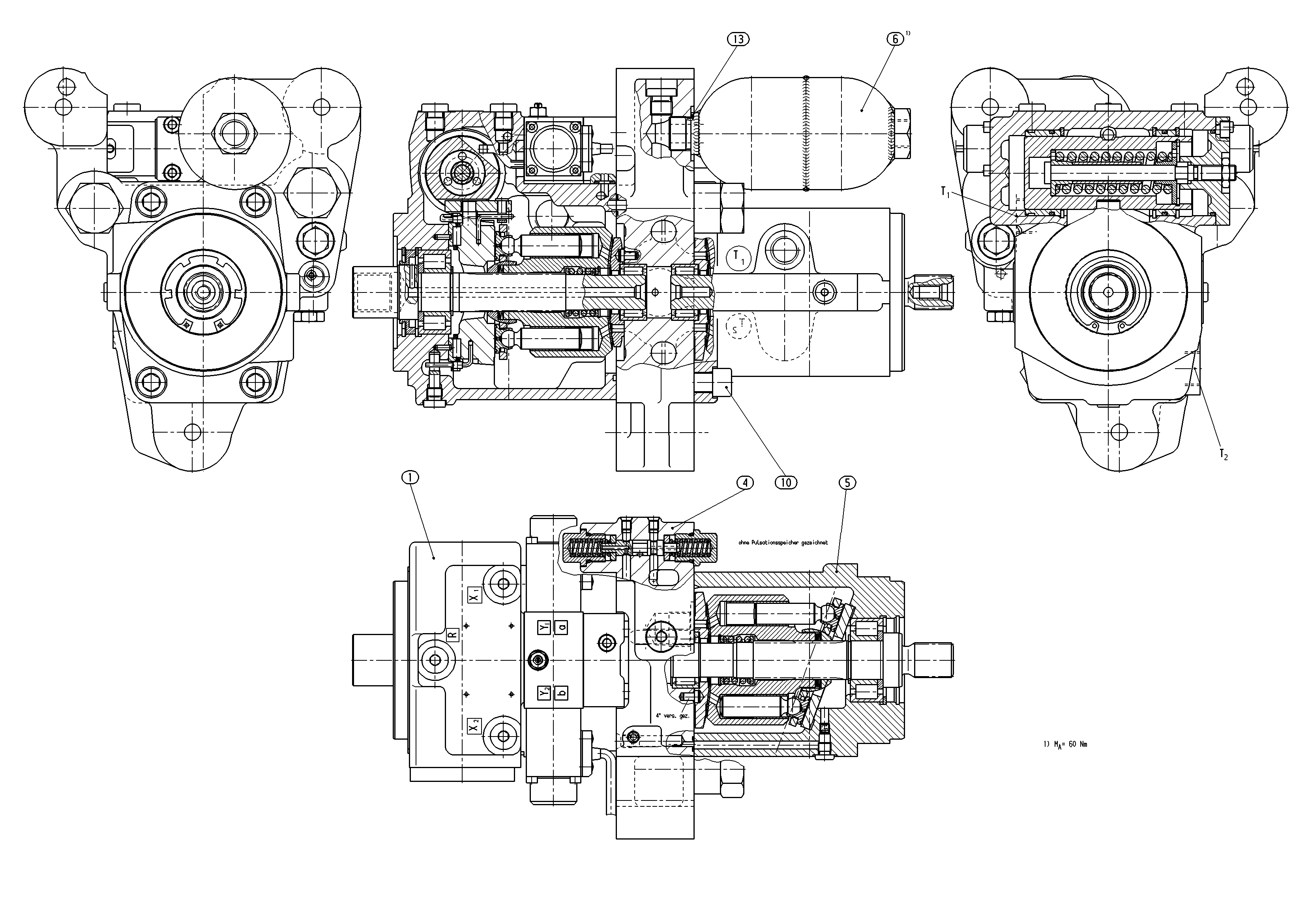 A4VG28EP1/X+A4FM28/X-ECCOM1,5-MW1 — Drawing